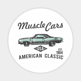 vintage car american classic Magnet